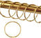 24 Pack Shower Curtain Rings, Rust Proof Hooks for Bathroom, Circular Decorative Metal Rings (Gold)