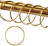 24 Pack Shower Curtain Rings, Rust Proof Hooks for Bathroom, Circular Decorative Metal Rings (Gold)