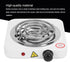 Electric Single 1000W Stainless Steel Portable Hot Plate, Adjustable Temperature for Home and Office