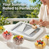 2 Frozen Rolled Ice Cream Maker Kit, DIY Ice Cream Roll Tray with Scrapers, No Electricity Required, Stainless Steel