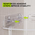 3 Bakzon Corner Shower Caddy, Tier Acrylic Shower Organizer Corner for Inside Shower, Rustproof Floor Standing Shower