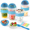 4 Pack Yogurt Parfait Cups with Lids Reusable, 20 oz Plastic Overnight