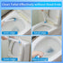Disposable Toilet Brush with 40PCS Refills, Wall Mounted Compact Bathroom Bowl Wand Cleaning System Long Handle with Storage Caddy by DALIPER