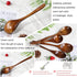 Wooden Spoon for Cooking - Long Handle Ladle Soup Stirring Utensils Set of 3, Handmade Kitchen Mixing Spoons
