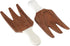 Folkulture Salad Hands, Set of 2 Acacia Wood Salad Servers, Salad Tongs for Serving Salad Mixes, Pasta, Fruit (3.25 X