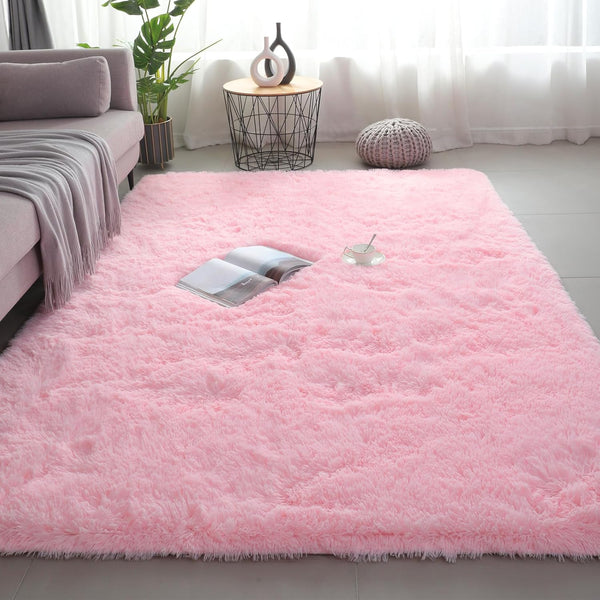 Shag Area Rugs for Bedroom Living Room,5X8 Ultra Soft Fluffy Area Rugs