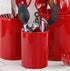 Reston Lloyd Small/Short Multipurpose Utensil/Crock Holder, Red for Kitchen Organization