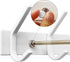 WEBI Coat Rack Wall Mounted, Coat Hooks Wall Mount, 4 Hooks for Hanging Coats, Hats, Jackets, Clothes, White, 2 Packs
