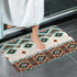 Aztec Bath Rugs for Bathroom, Southwestern Tribal Pattern Non Slip Flannel Bath Mat, 17x29 Inch