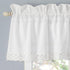 Laura Ashley Home Annabella Pole Top Valance, White, 86x15in, 222802