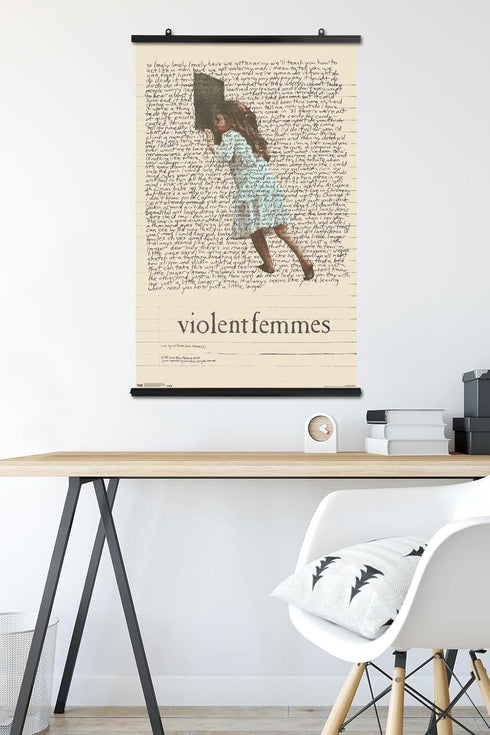 Trends International Violent Femmes Lyric Girl Tea Towel Wall Poster, 22.375" x 34", Premium Poster & Clip Bundle