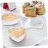 2pcs Heart Shaped Cake Mold Set - Aluminum Alloy Baking Molds for Mousse, Casserole, and Sandwich Loaf Cakes