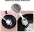 AMORBASE Dish Scrubber, Silicone Soft Bristles Scrub Brush with Scraper Tip, Comfortable Grip Brushes for Kitchen Sink