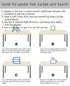 HQYG 1.5mm 13x13 Inch Thick Clear Desk Cover Protector, Rectangular Clear Pad Mat, Plastic Table Cover, Side End Table