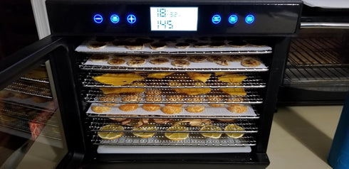 5 Pcs Premium Non Stick Silicone Dehydrator Sheets, 14x14 in Fruit Dryer Mesh for Food Dehydrator Mats