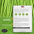 2 Packets French Slenderette Bush Bean Seeds for Planting with Instructions to Grow Haricots Verts in Your Home