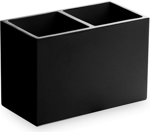 BINO | Multi-Purpose 2 Compartment Organizer - Elegant Makeup Brush & Toothbrush