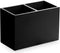 BINO | Multi-Purpose 2 Compartment Organizer - Elegant Makeup Brush & Toothbrush