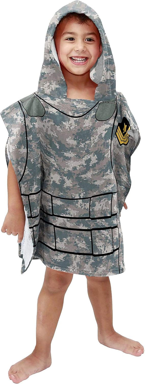 Jay Franco Trend Collector Soldier Bath/Pool/Beach Hooded Poncho Towel - Super Soft