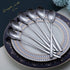 Long Handle Premium Stainless Steel Spoon Set of 6, Coffee Stirrers, Ice Tea, Ice Cream, Cocktail Spoons