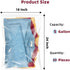 Large 5 Gallon Plastic Zipper Storage Bags, 18x24 Inches Clear Reclosable Storage Bags 20Pieces by Yotelab