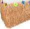 Luau Grass Table Skirt, Natural Hawaiian Table Skirt, Tropical Party Decorations, 9 Feet x 29.5 Inch
