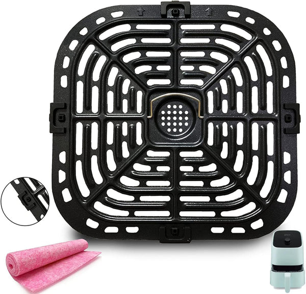 Air Fryer Grill Pan for Instants Vortex 2QT Mini Air Fryer Oven, Nonstick Crisper Plate with Rubber Tabs