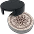 Yilad Set 6 Satan Goat Skull Coasters for Drinks with Holder Leather Coasters of for Coffee Table