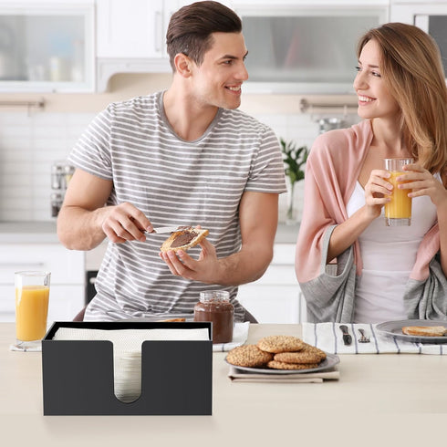Countertop Countertop(3mm) Acrylic Paper Towel Holder, Black Acrylic Napkin Holder, Paper Towel Dispenser for C-fold