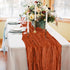 2 Pack Terracotta Cheesecloth Table Runners - 10Ft Rustic Gauze Decor for Bridal Baby Shower Birthday Party