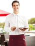 BOHARERS Waist Apron with 3 Pockets - Red Waitress Waiter Server Short Apron