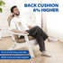 Lucresta 48.8 20.4 4.3, 1 Adirondack Chair Cushion, High Back Patio Cushions with Adjustable Ties, x x Waterproof