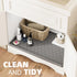 Waterproof Under Sink Mat, 34” x 22” Cabinet Liner for Kitchen & Bathroom, Silicone Tray for Sink Drip