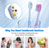 99.9% TAISHAN UV Sanitizer Toothbrush CasePortable Mini Toothbrush Holder with Fan Drying Function,Kills of GermsFits