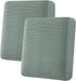Super Stretch Individual Seat Cushion Covers, Thick Jacquard Textured Twill Fabric Slipcover Sets for Loveseat (2)