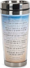 Footprints in the Sand Poem - 16 Oz. Stainless Steel Insulated Travel Mug with Lid
