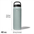 OXO 40 oz Insulated Water Bottle with Handled Lid, Slate