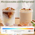 31oz 2 Pack,Dual-Layer LUXEAR Large Overnight Oats Containers with Lids and Spoons Plastic Yogurt Parfait Cups Salad