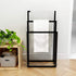 3 3 Metal Towel Racks Bars for Bathroom Freestanding Drying Shelf Tier Storage Organizer Washcloths Holder (Black)