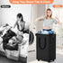 SpaceTrove 80L Laundry Basket with Wheels, Collapsible Laundry Baskets, Laundry Hamper with Handles Detachable Wheels