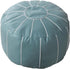 21 Inch Louis Donn UNSTUFFED Moroccan Pouf Ottoman Cover, Handmade Faux Leather Foot Stool, Round Storage Poof Cover