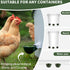 12 Pack, Chicken Water Cups Automatic Filling Waterer Feeder Bowl, Gravity Poultry Watering System, Chicken Water