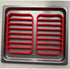 2 Pack Silicone Roasting Racks - Non Stick Easy-Clean Cooling Rack for Cooking, Baking, Steaming (2 Pack, Red)