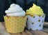Honey Bee Cupcake Wrappers, Set of 24 Scalloped Cup Cake Holder Wraps for Parties, Yellow Black