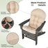 49" 23" 5" 1) Giantex Patio Adirondack Chair Cushion - x High Back Rocking Chair Cushion w/Fixing Straps, Durable