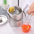 LUCKYGOOBO Mini Ice Bucket - Portable Double Wall Stainless Steel Bucket with Tong, 1.3 Liters for Parties