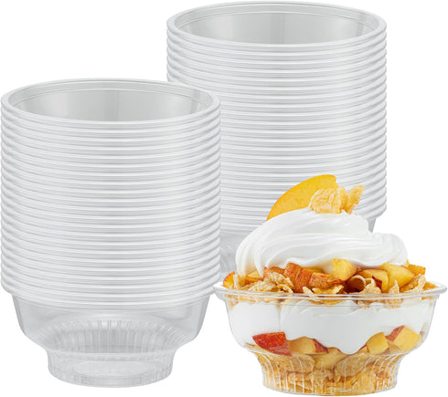 5 50 Frozen Restaurantware-RW Base Ounce Round Ice Cream Cups, Disposable Parfait Cups - Lids Sold Separately, Premium