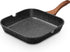 ESLITE LIFE 9.5 Inch Nonstick Grill Pan for Indoor Cooking, Versatile Induction Square Skillet