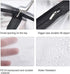 Hanging Garment Bag Dress Bags for Closet Storage, Set of 12 with Zipper for Long Dresses & Suits (Black)