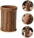 Rattan Silverware Utensil Holder - Imitation Rattan Drying Rack, Wicker Cup, Flatware Storage Basket
